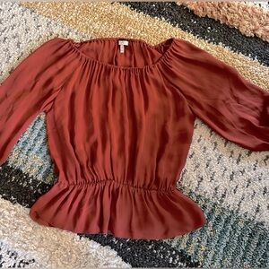 Joie 3/4 length flowy Blouse